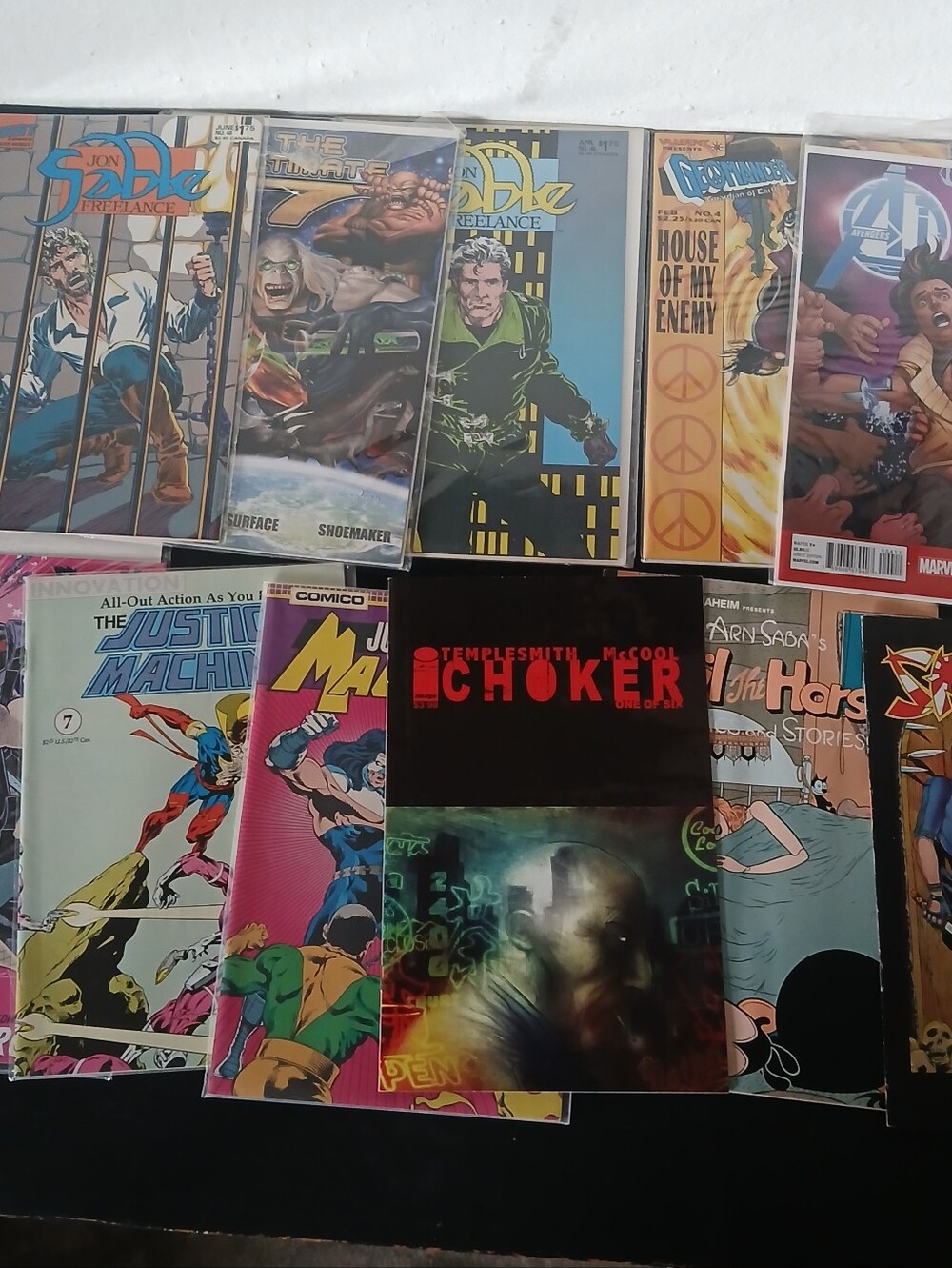 Assorted Comic Book Collection - Black Red Cover